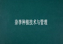 奈李种植技术与管理