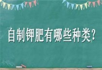 自制钾肥有哪些种类