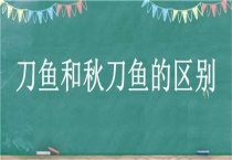 刀鱼和秋刀鱼的区别？