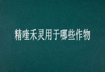 精喹禾灵用于哪些作物