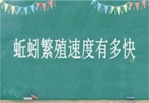 蚯蚓繁殖速度有多快