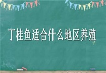 丁桂鱼适合什么地区养殖