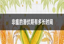 非瘟的潜伏期有多长时间？