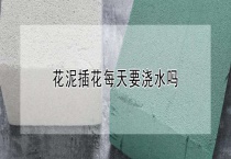 花泥插花每天要浇水吗？