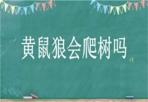 黄鼠狼会爬树吗？