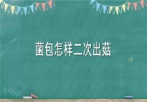 菌包怎样二次出菇