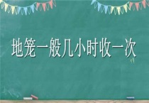 地笼一般几小时收一次