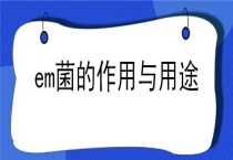 em菌的作用与用途