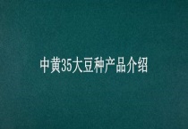 中黄35大豆种产品介绍