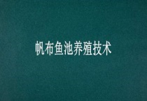 帆布鱼池养殖技术