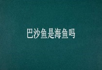 巴沙鱼是海鱼吗？
